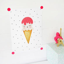 Load image into Gallery viewer, Sparkly ice cream wall print

