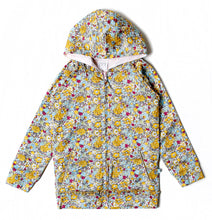 Load image into Gallery viewer, Blue Floral Hoodie Jacket Size 3-6 months - Alex &amp; Ant
