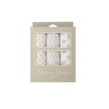 Load image into Gallery viewer, 100% Cotton Muslin Set, Blue - Alimrose
