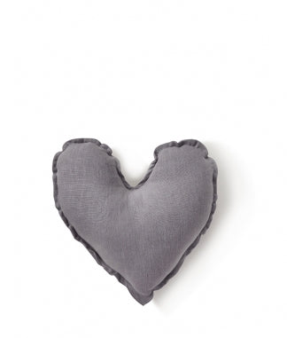 Dove Grey Heart Cushion Small - Nana Huchy