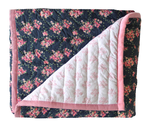 wildflower and blossom cot quilt/playmat- alimrose