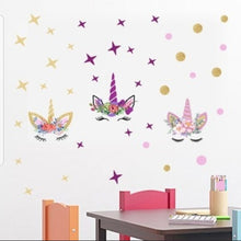 Load image into Gallery viewer, Unicorn wall decal - pink
