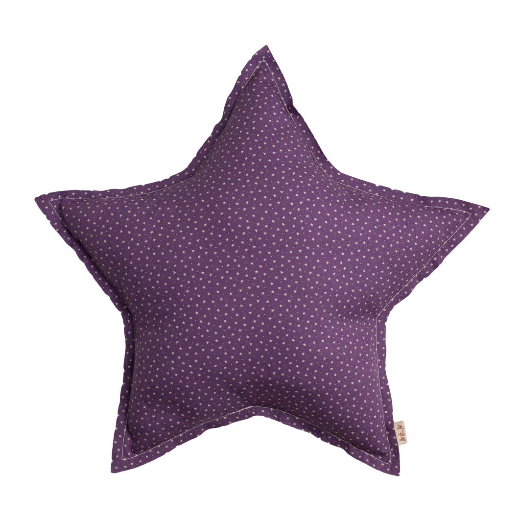 violet star medium star cushion - numero 74