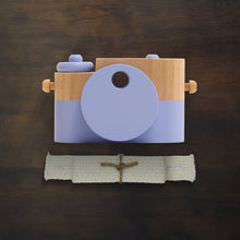 Load image into Gallery viewer, Wooden Blue Toy Camera - Twig Creative
