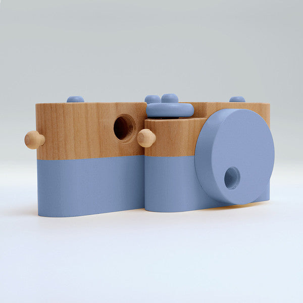 Wooden Blue Toy Camera - Twig Creative