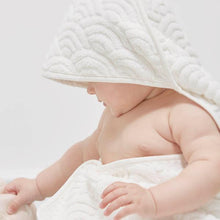 Load image into Gallery viewer, Hooded Baby Towel, White - Cam Cam
