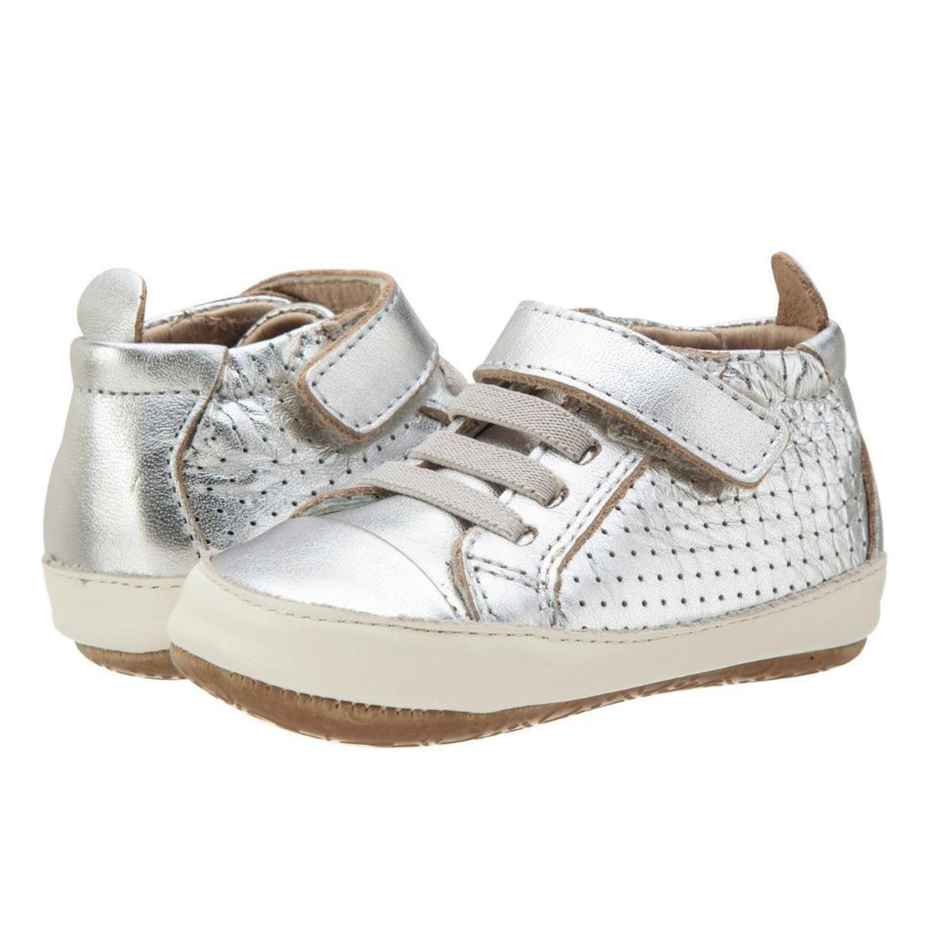 Cheer Bambini High Tops, Silver - Old Soles