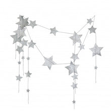 Load image into Gallery viewer, Silver Falling Star Garland- Numero 74
