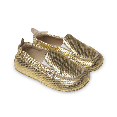 Gold Snake Baby/Toddler Boat Shoes- Old Soles