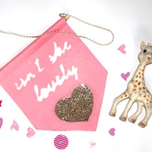 Load image into Gallery viewer, &#39;Isn&#39;t She Lovely&quot; Banner- Pink by Miny&amp;Mo
