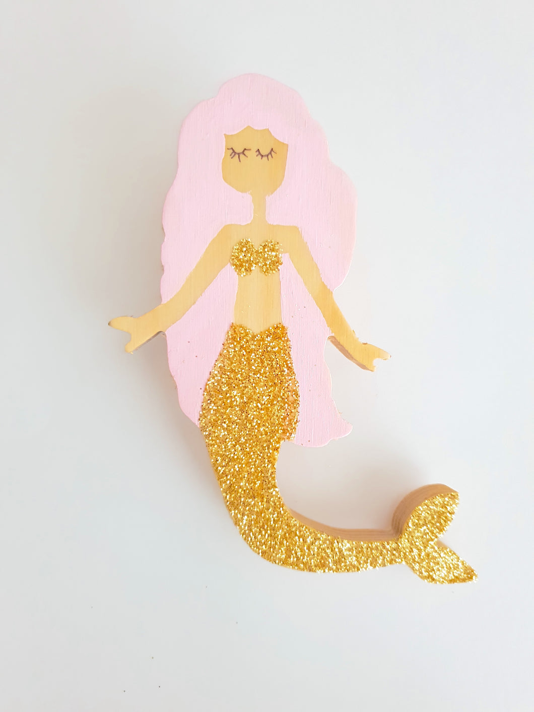 Glitter Mermaid Wall Hook