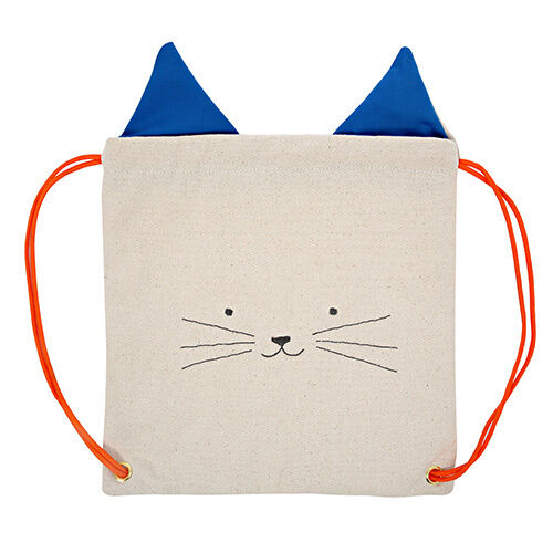 Cotton Canvas Handmade Cat Backpack - Meri Meri